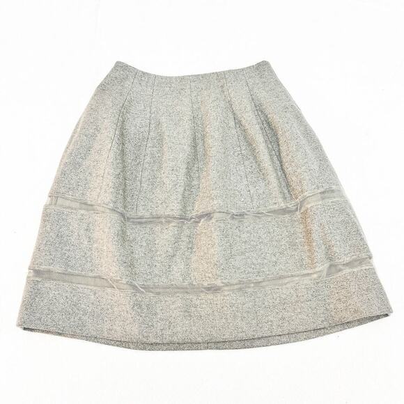 Madewell Gray Banded Pattern Pencil Skirt Wool Size 2 - Picture 1 of 6